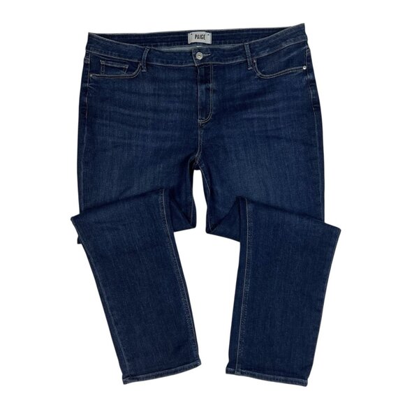 PAIGE Brigitte Boyfriend Skinny Jeans Size 34 Waist First Date Transcend Denim - Picture 2 of 12